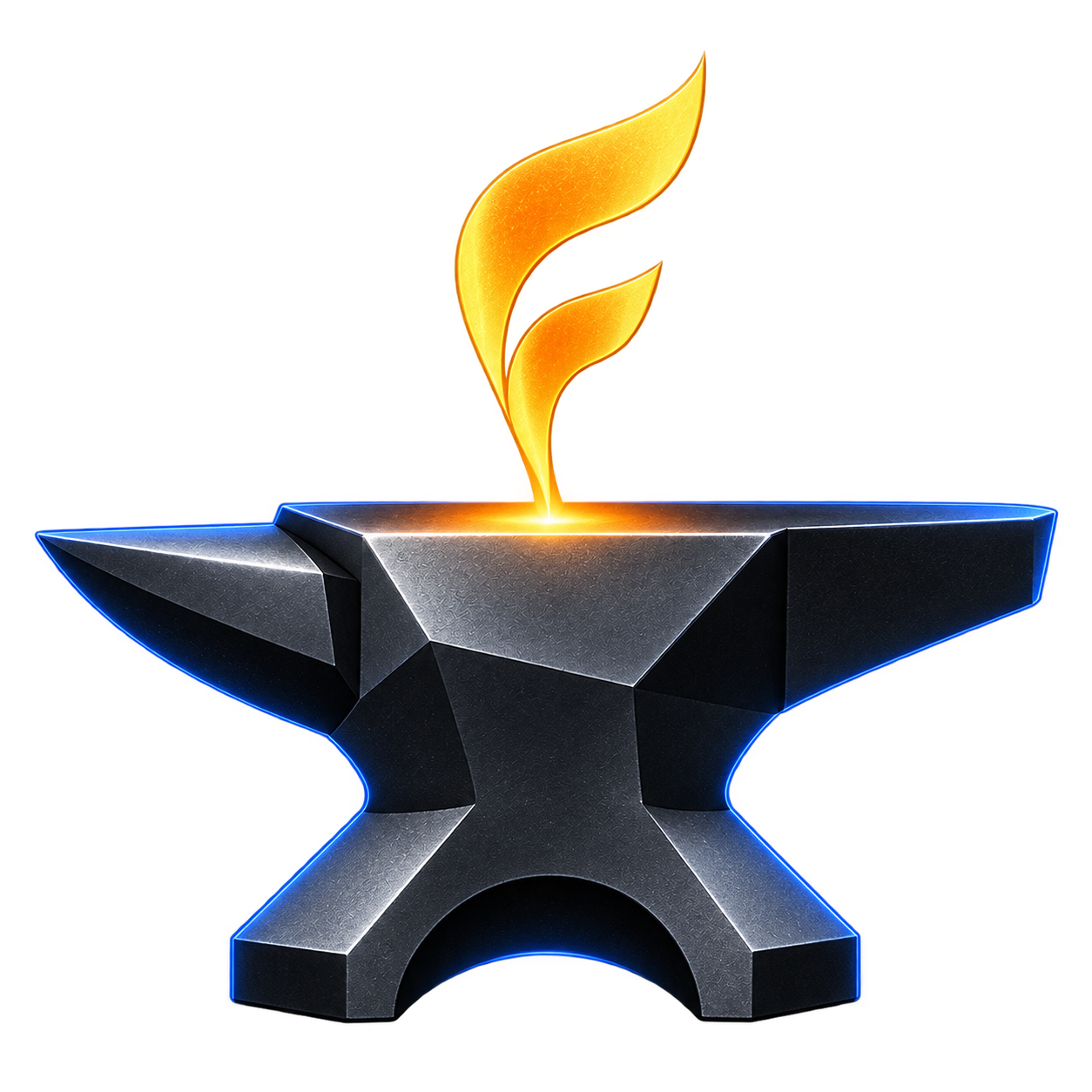 Your Idea Forge anvil and flame